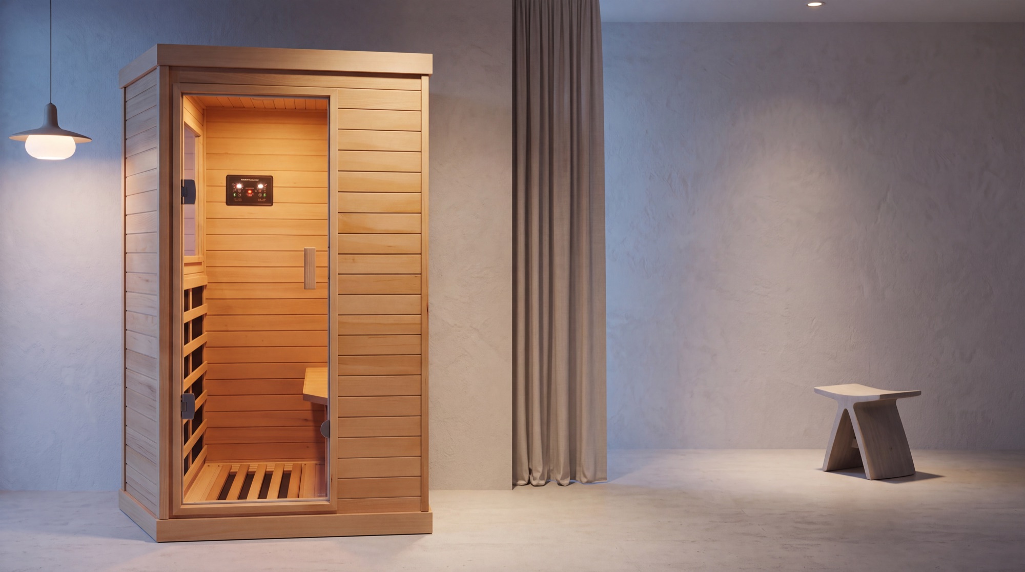 Soluneya sauna at blue hour